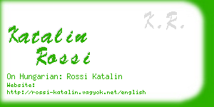 katalin rossi business card